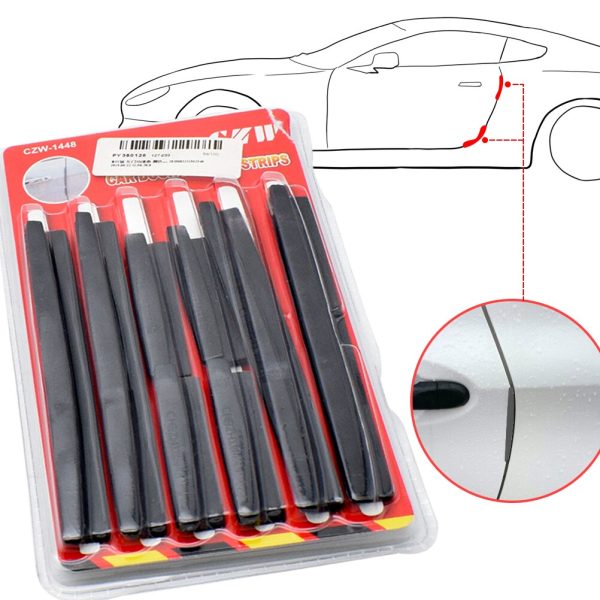 Car Edge Door Anti Collision Strip Trim Front Rear Door Protector Trim Moulding Anti Scratch Protective