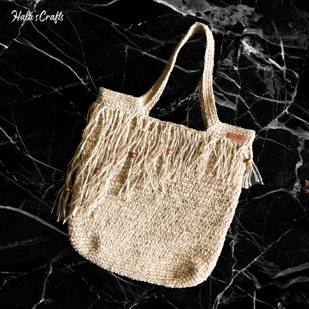 University burlap bag